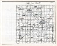 Marshall County Map, Iowa State Atlas 1930c